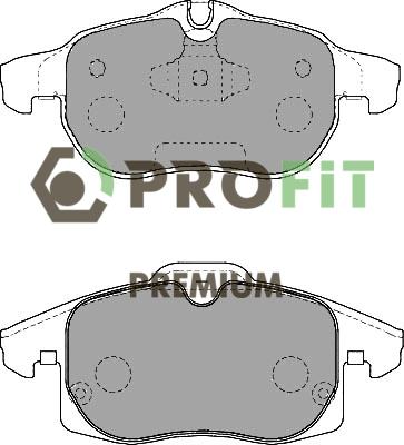 Profit 5005-1520 - Комплект спирачно феродо, дискови спирачки vvparts.bg