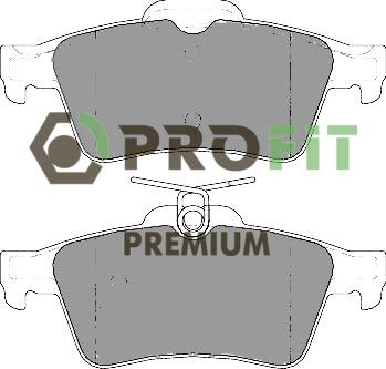 Profit 5005-1766 - Комплект спирачно феродо, дискови спирачки vvparts.bg