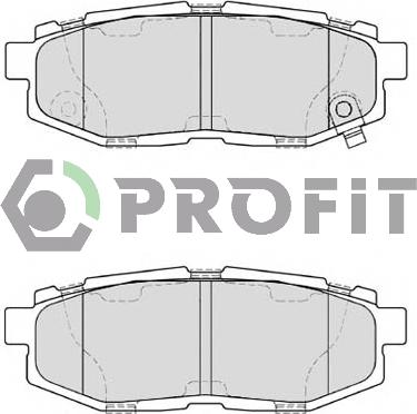 Profit 5000-4187 - Комплект спирачно феродо, дискови спирачки vvparts.bg