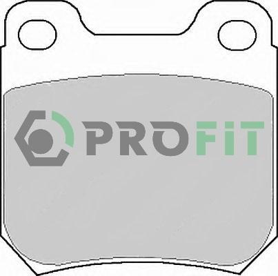 Profit 5000-0973 - Комплект спирачно феродо, дискови спирачки vvparts.bg