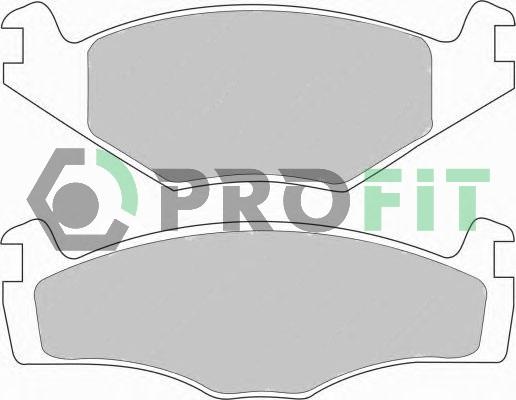 Profit 5000-0419 - Комплект спирачно феродо, дискови спирачки vvparts.bg