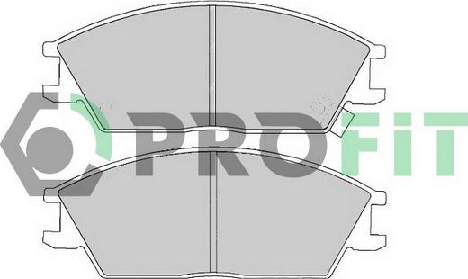 Profit 5000-0435 - Комплект спирачно феродо, дискови спирачки vvparts.bg