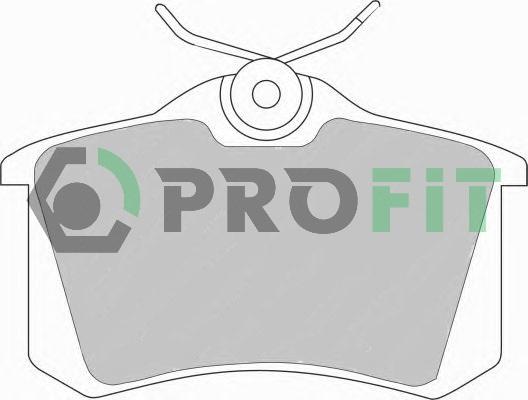 Profit 5000-0541 - Комплект спирачно феродо, дискови спирачки vvparts.bg