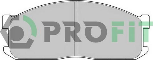 Profit 5000-0547 - Комплект спирачно феродо, дискови спирачки vvparts.bg