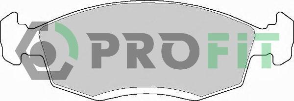 Profit 5000-0579 - Комплект спирачно феродо, дискови спирачки vvparts.bg