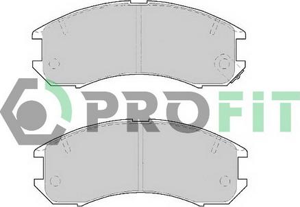 Profit 5000-0576 - Комплект спирачно феродо, дискови спирачки vvparts.bg