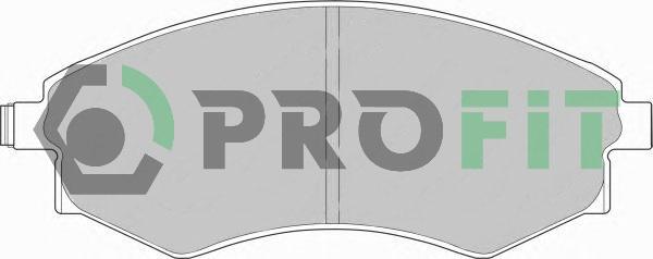 Profit 5000-0600 - Комплект спирачно феродо, дискови спирачки vvparts.bg