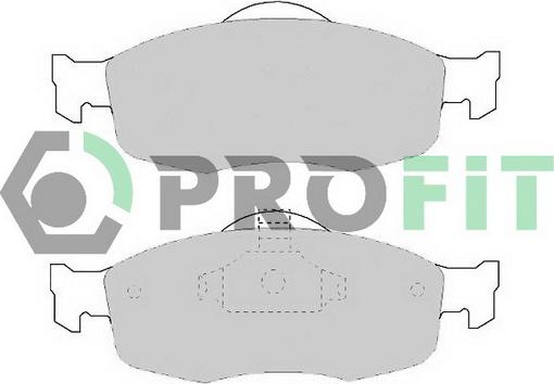 Profit 5000-0884 - Комплект спирачно феродо, дискови спирачки vvparts.bg