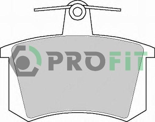 Profit 5000-0222 - Комплект спирачно феродо, дискови спирачки vvparts.bg