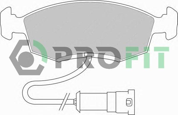 Profit 5000-0276 - Комплект спирачно феродо, дискови спирачки vvparts.bg