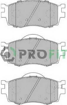 Profit 5000-1905 C - Комплект спирачно феродо, дискови спирачки vvparts.bg