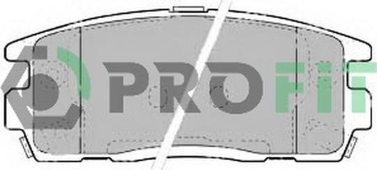 Profit 5000-1935 - Комплект спирачно феродо, дискови спирачки vvparts.bg