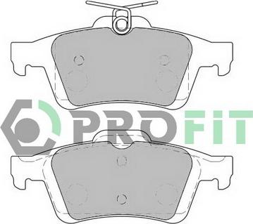 Profit 5000-1931 - Комплект спирачно феродо, дискови спирачки vvparts.bg