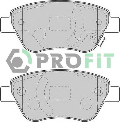 Profit 5000-1920 - Комплект спирачно феродо, дискови спирачки vvparts.bg