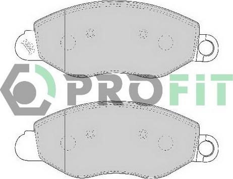 Profit 5000-1461 C - Комплект спирачно феродо, дискови спирачки vvparts.bg