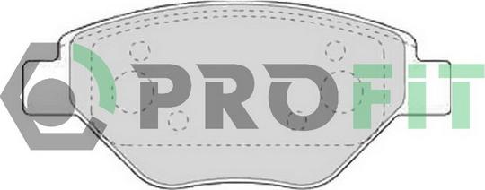 Profit 5000-1409 C - Комплект спирачно феродо, дискови спирачки vvparts.bg
