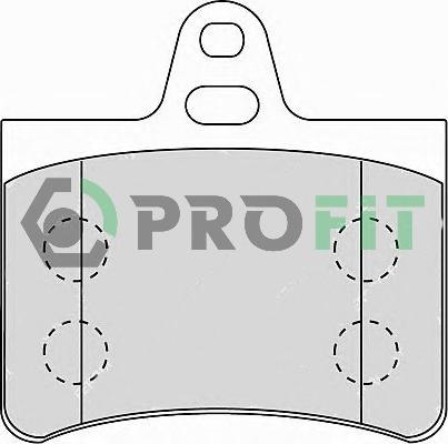 Profit 5000-1413 - Комплект спирачно феродо, дискови спирачки vvparts.bg