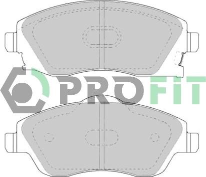 Profit 5000-1424 - Комплект спирачно феродо, дискови спирачки vvparts.bg