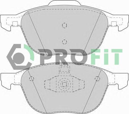 Profit 5000-1594 - Комплект спирачно феродо, дискови спирачки vvparts.bg