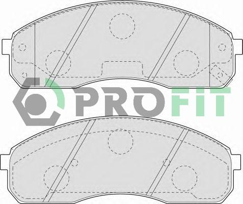 Profit 5000-1595 - Комплект спирачно феродо, дискови спирачки vvparts.bg