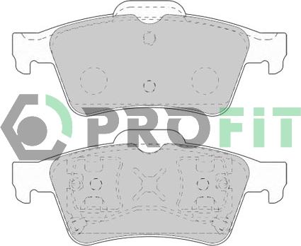 Profit 5000-1540 - Комплект спирачно феродо, дискови спирачки vvparts.bg