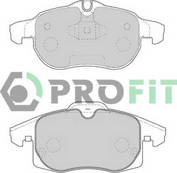 Profit 5000-1520 - Комплект спирачно феродо, дискови спирачки vvparts.bg