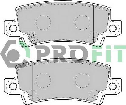 Profit 5000-1574 C - Комплект спирачно феродо, дискови спирачки vvparts.bg