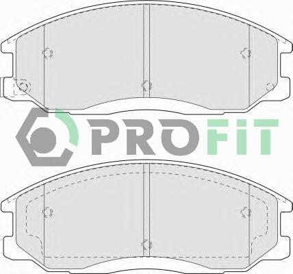 Profit 5000-1605 - Комплект спирачно феродо, дискови спирачки vvparts.bg