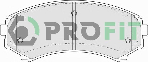 Profit 5000-1603 C - Комплект спирачно феродо, дискови спирачки vvparts.bg