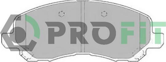 Profit 5000-1621 C - Комплект спирачно феродо, дискови спирачки vvparts.bg