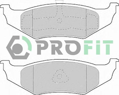 Profit 5000-1099 - Комплект спирачно феродо, дискови спирачки vvparts.bg