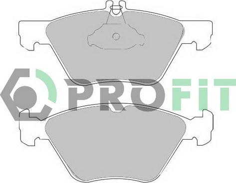 Profit 5000-1050 C - Комплект спирачно феродо, дискови спирачки vvparts.bg