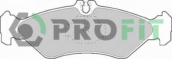 Profit 5000-1039 - Комплект спирачно феродо, дискови спирачки vvparts.bg