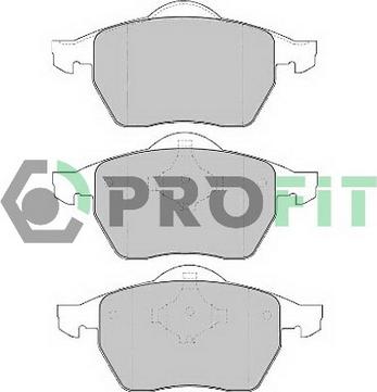 Profit 5000-1167 - Комплект спирачно феродо, дискови спирачки vvparts.bg