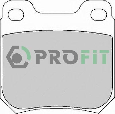 Profit 5000-1117 - Комплект спирачно феродо, дискови спирачки vvparts.bg
