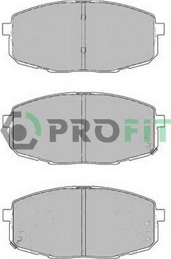 Profit 5000-1869 - Комплект спирачно феродо, дискови спирачки vvparts.bg