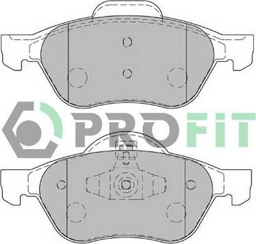 Profit 5000-1866 C - Комплект спирачно феродо, дискови спирачки vvparts.bg