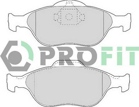 Profit 5000-1394 C - Комплект спирачно феродо, дискови спирачки vvparts.bg