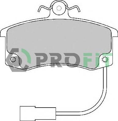 Profit 5000-1325 - Комплект спирачно феродо, дискови спирачки vvparts.bg