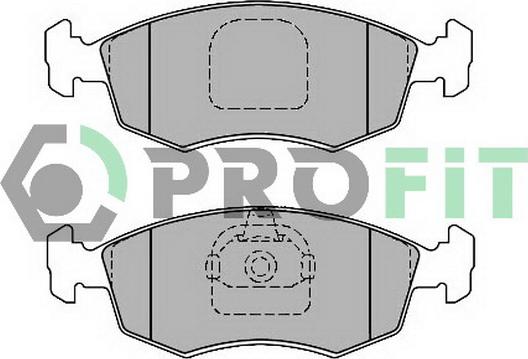 Profit 5000-1376 C - Комплект спирачно феродо, дискови спирачки vvparts.bg