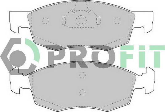 Profit 5000-1377 C - Комплект спирачно феродо, дискови спирачки vvparts.bg