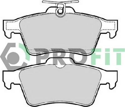 Profit 5000-1766 C - Комплект спирачно феродо, дискови спирачки vvparts.bg