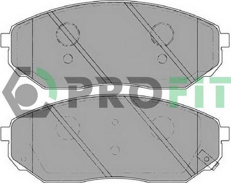 Profit 5000-1735 C - Комплект спирачно феродо, дискови спирачки vvparts.bg