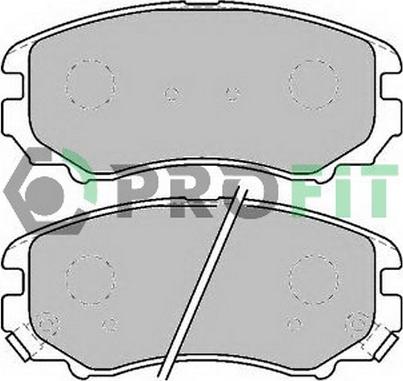 Profit 5000-1733 - Комплект спирачно феродо, дискови спирачки vvparts.bg