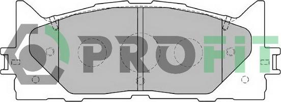 Profit 5000-2014 - Комплект спирачно феродо, дискови спирачки vvparts.bg