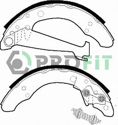 Profit 5001-0408 - Комплект спирачна челюст vvparts.bg