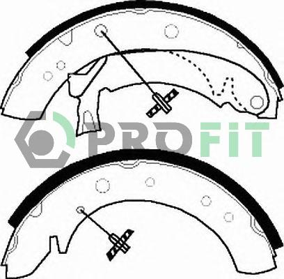 Profit 5001-0513 - Комплект спирачна челюст vvparts.bg