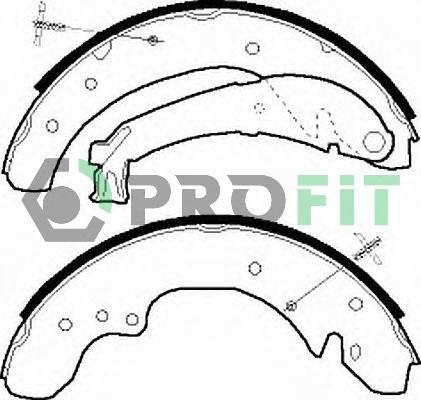 Profit 5001-0534 - Комплект спирачна челюст vvparts.bg