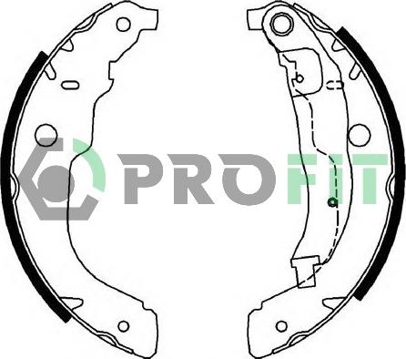 Profit 5001-0694 - Комплект спирачна челюст vvparts.bg