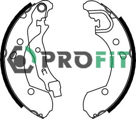 Profit 5001-0649 - Комплект спирачна челюст vvparts.bg